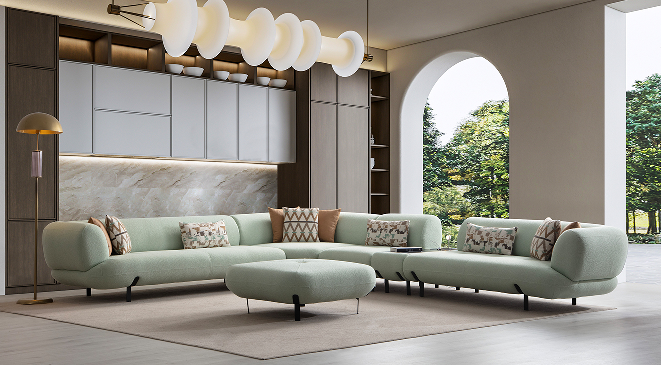 Manetti Modüllü Modern Köşe Koltuk Takımı Modern Köşe Takımları