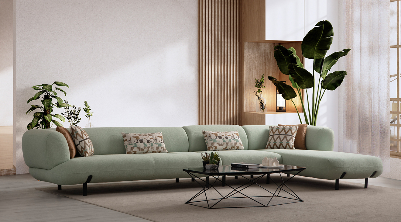 Manetti Orta Köşe Koltuk Takımı Köşe Koltuk