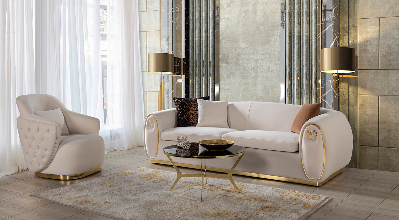 Sageza Modern Kapitoneli Koltuk Takımı Modern Koltuk Takımı