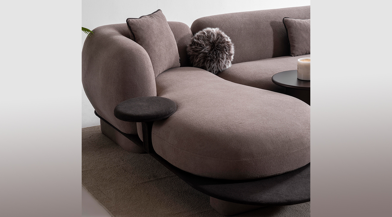 Bonbon Kanepeli Köşe Koltuk Takımı Köşe Koltuk