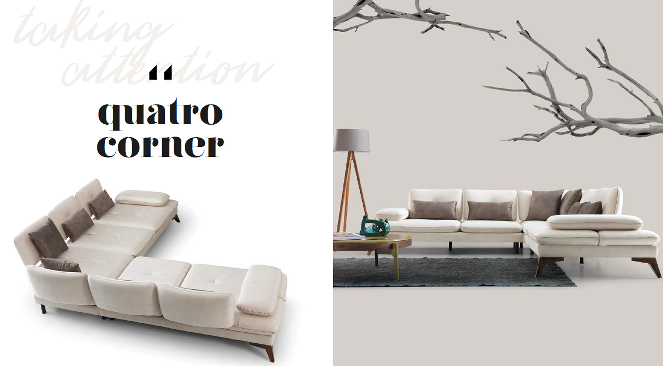 Quatro Köşe Koltuk Takımı Köşe Koltuk