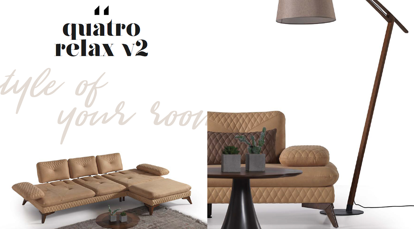 Quatro Relax Modern Köşe Koltuk Takımı Modern Köşe Takımları