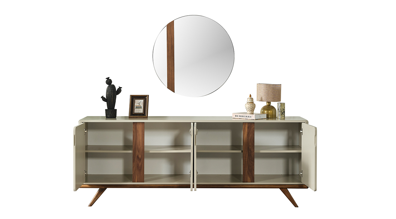 Prada Ceviz Yemek Odası Takımı Yemek Odası