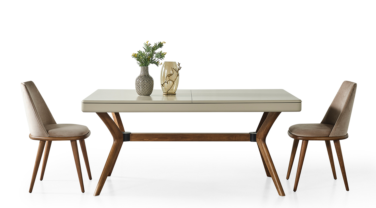 Prada Ceviz Yemek Odası Takımı Yemek Odası