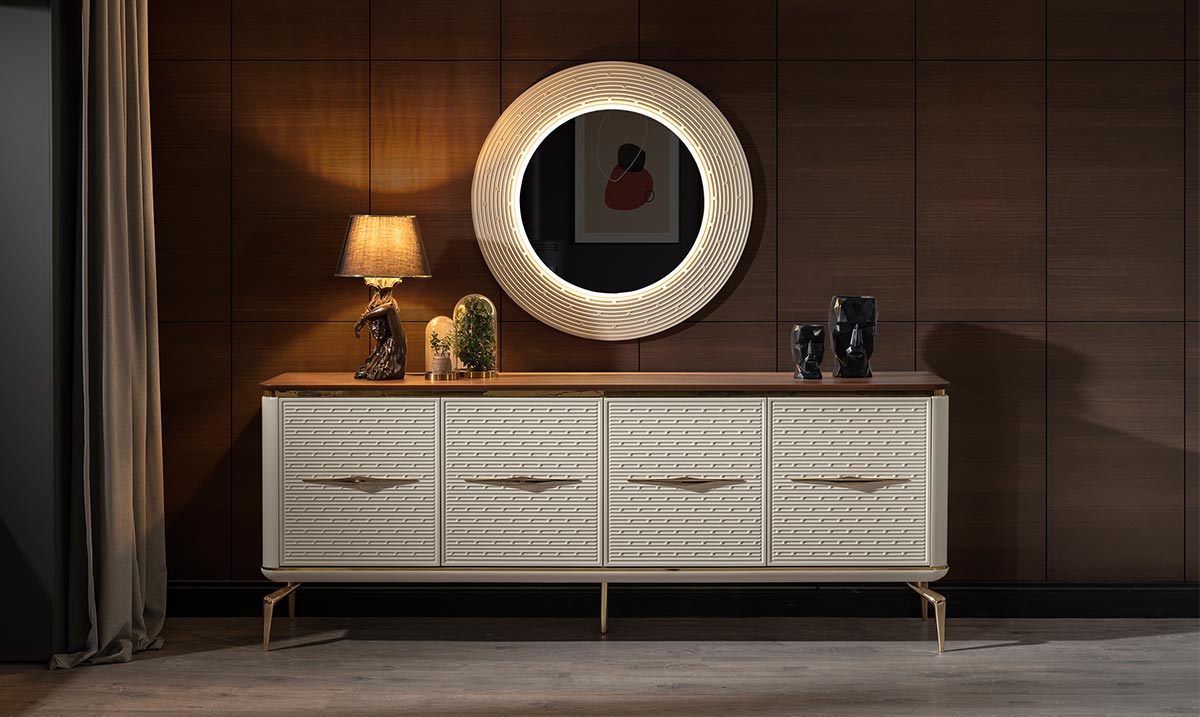 Sade Ahşap Ayaklı Yemek Odası Takımı Yemek Odası