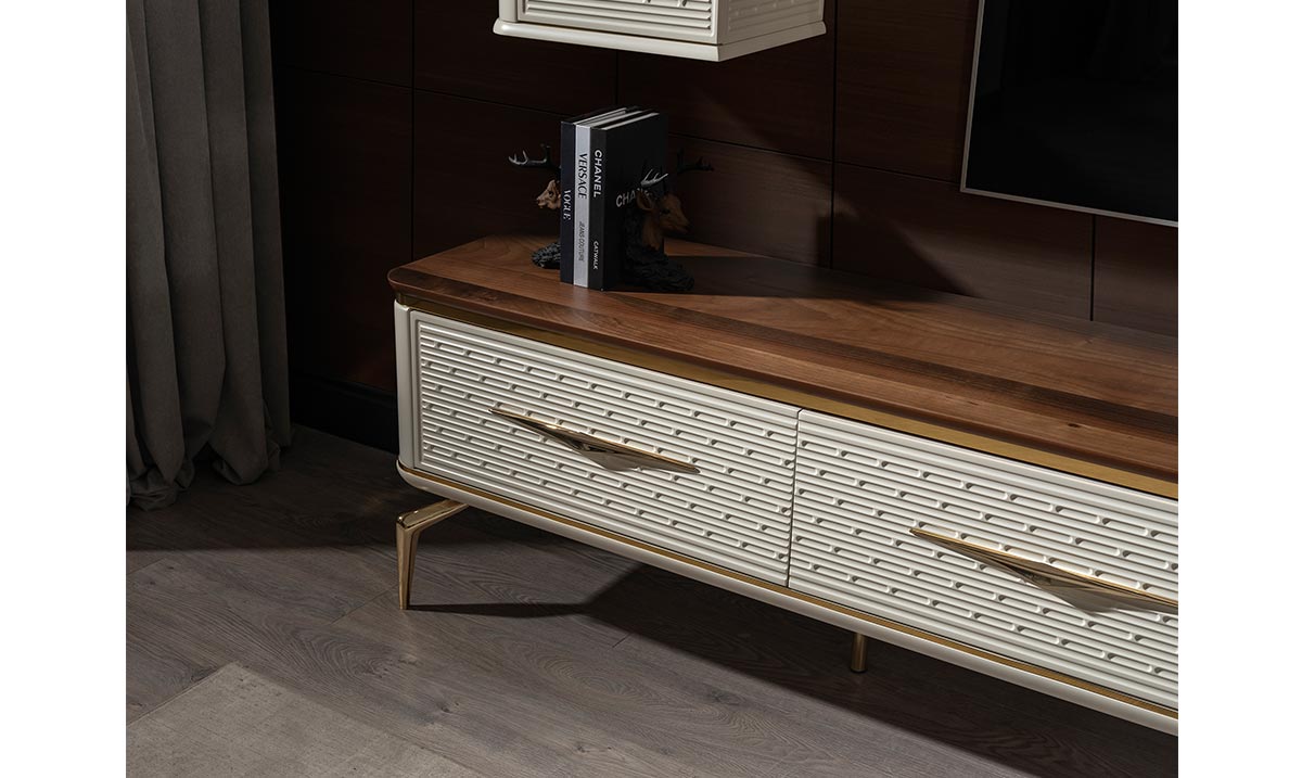 Sade Metal Ayaklı Tv Ünitesi TV Ünitesi