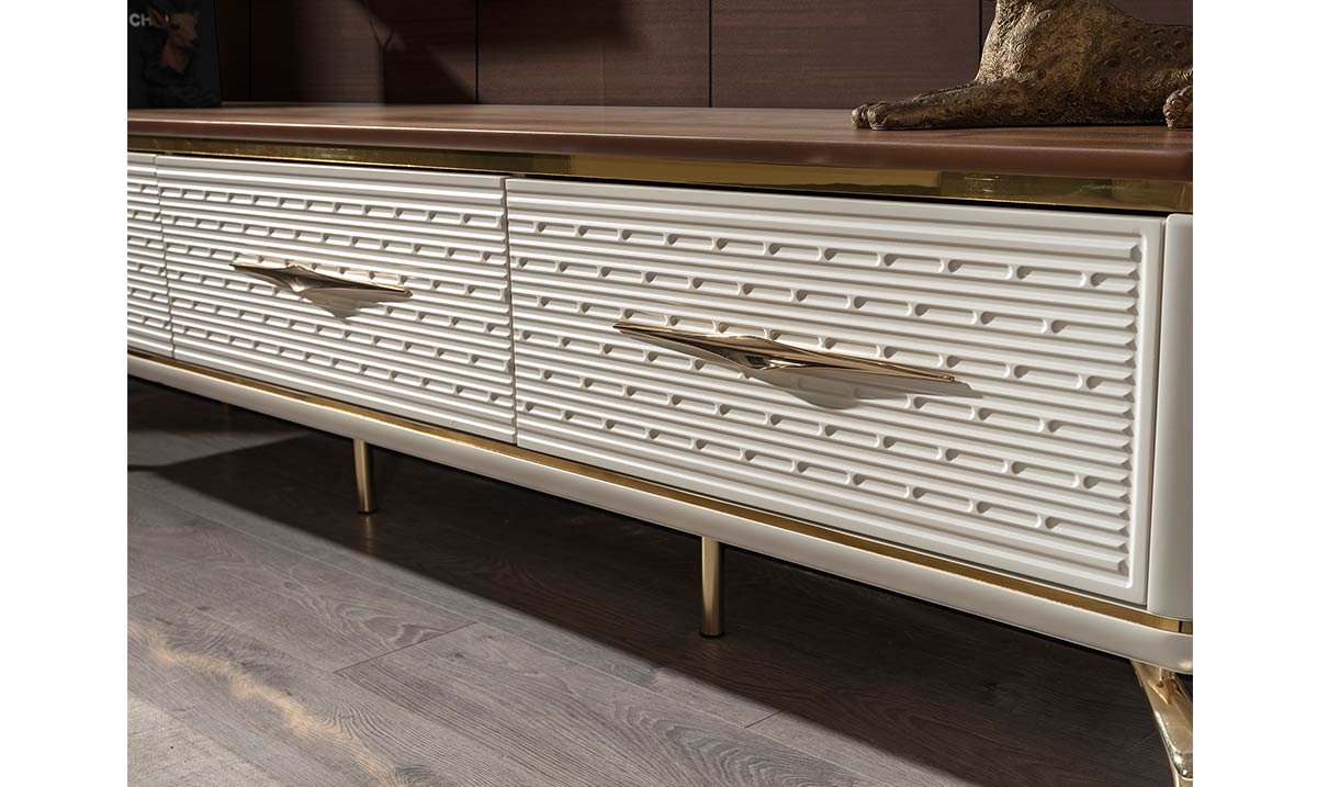 Sade Metal Ayaklı Tv Ünitesi TV Ünitesi