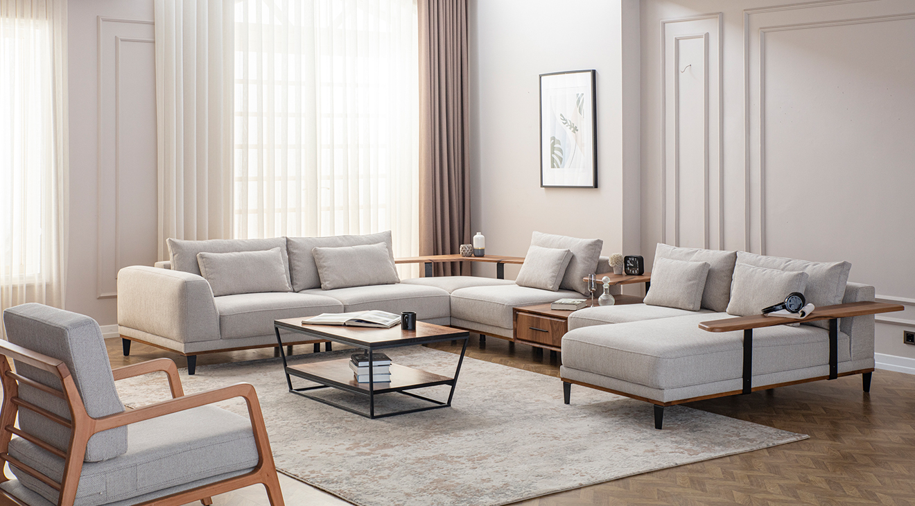 Konfor U Köşe Koltuk Takımı Köşe Koltuk