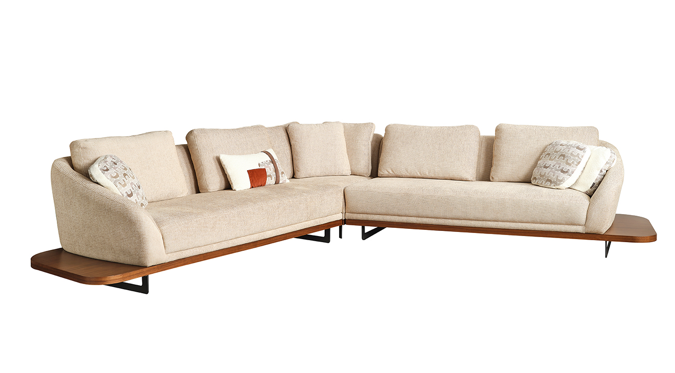 Bono Krem Köşe Koltuk Takımı