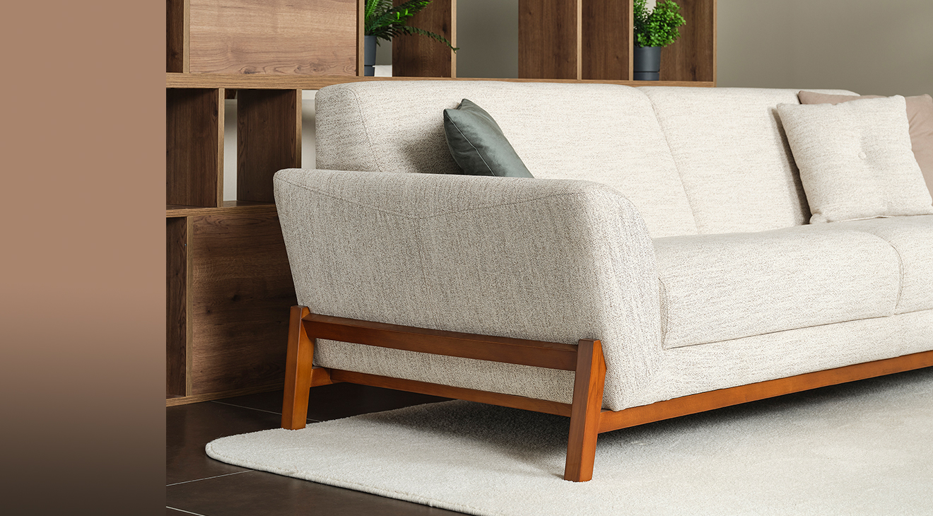 Juliet Yataklı Ahşap Ayaklı Koltuk Takımı Yataklı Koltuk Takımları