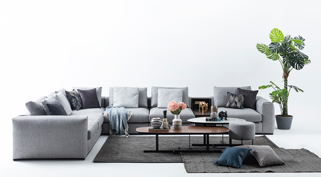 Master Gri Köşe Koltuk Takımı Köşe Koltuk