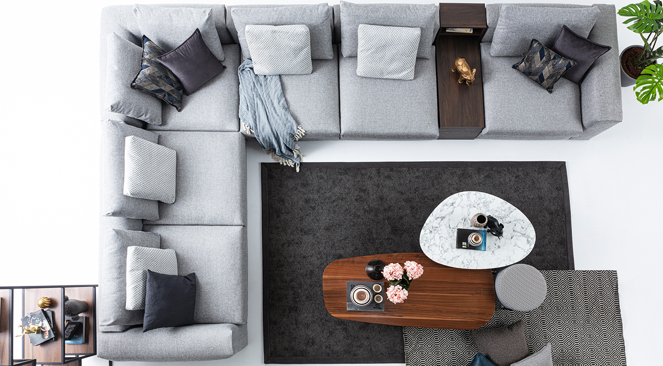 Master Gri Köşe Koltuk Takımı Köşe Koltuk