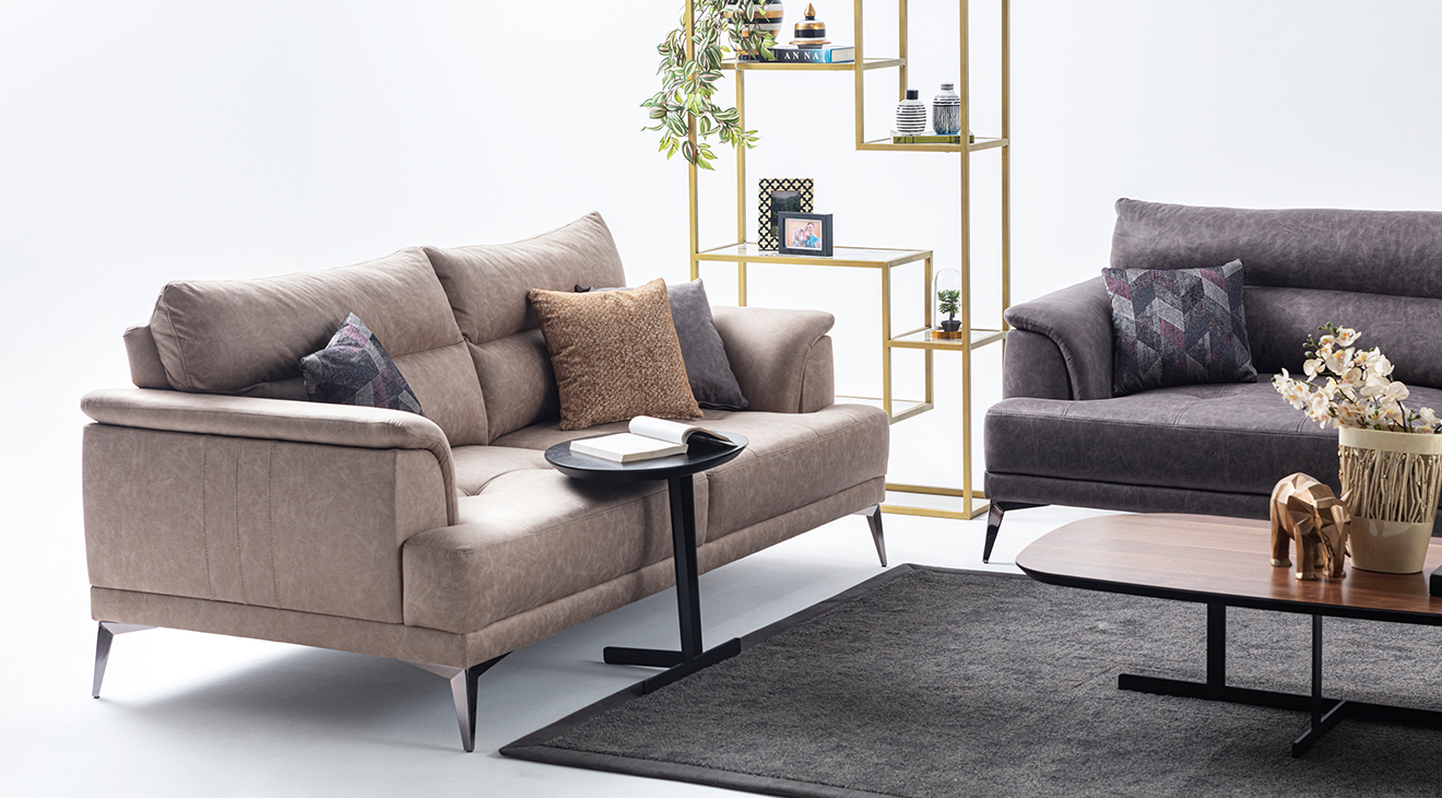 Vegas Nubuk Yataklı Koltuk Takımı Yataklı Koltuk Takımları