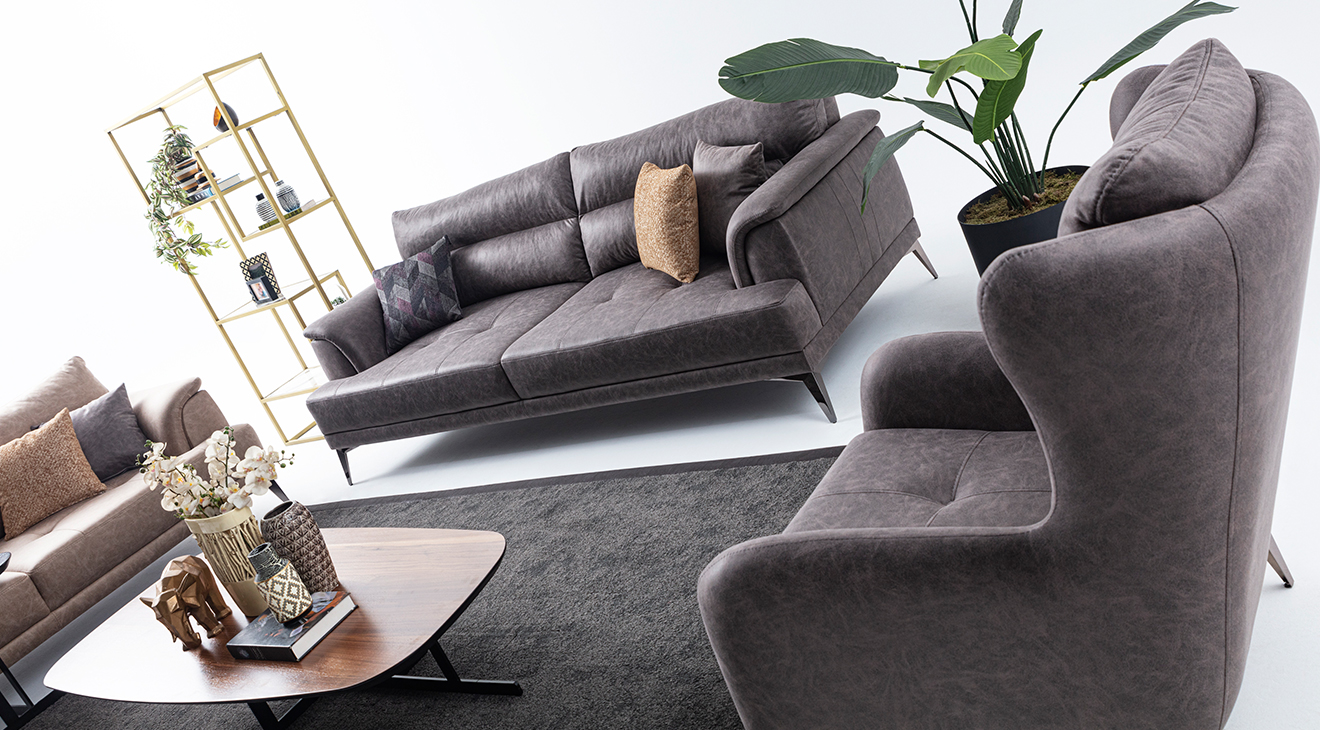 Vegas Nubuk Yataklı Koltuk Takımı Yataklı Koltuk Takımları