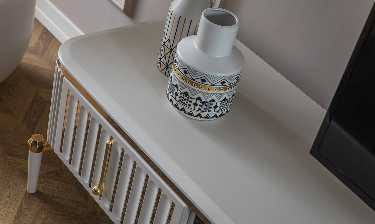 Bianca Aytaşı Şömineli Tv Ünitesi TV Ünitesi