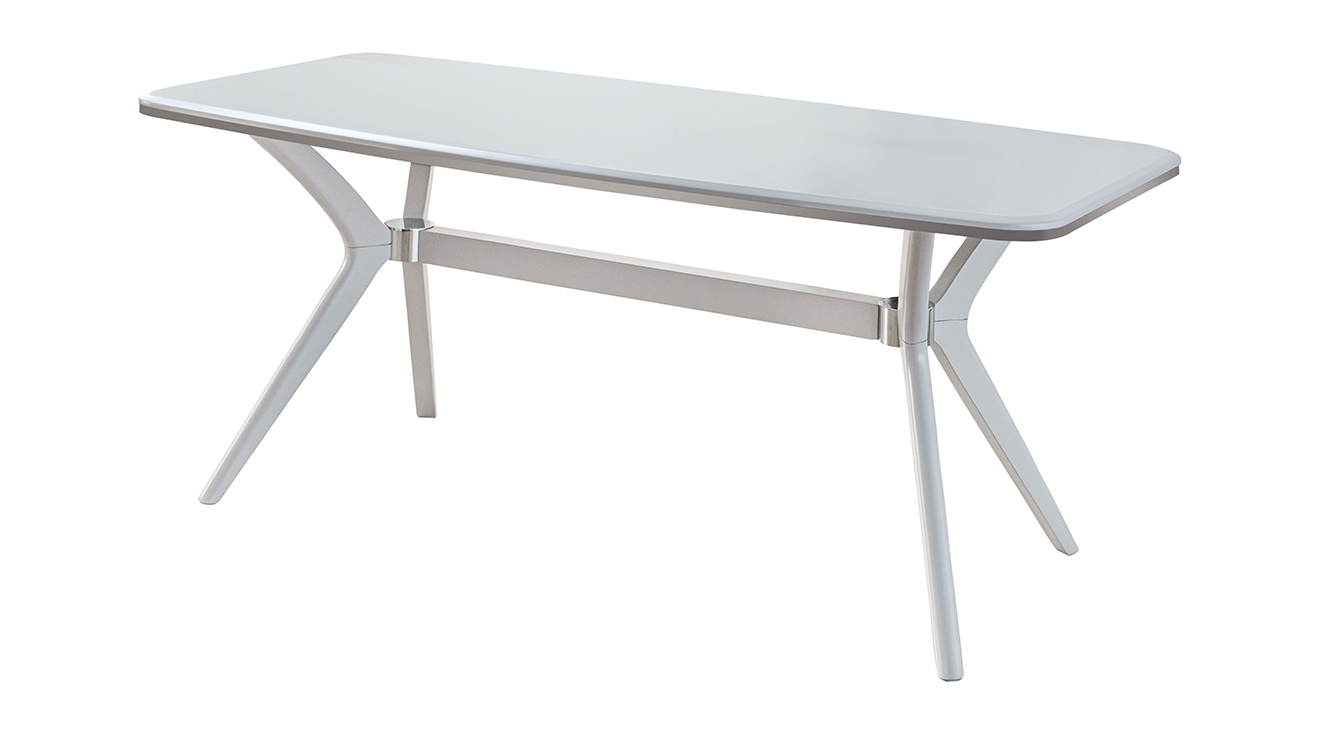 Biance Gümüş Metal Ayaklı Yemek Odası Takımı Yemek Odası