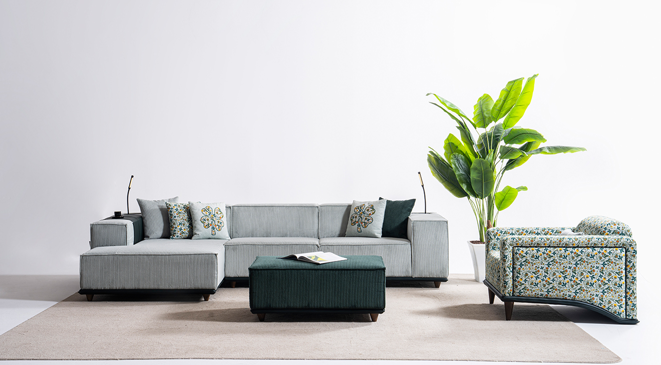 Puffy Relax Köşe Koltuk Takımı Köşe Koltuk