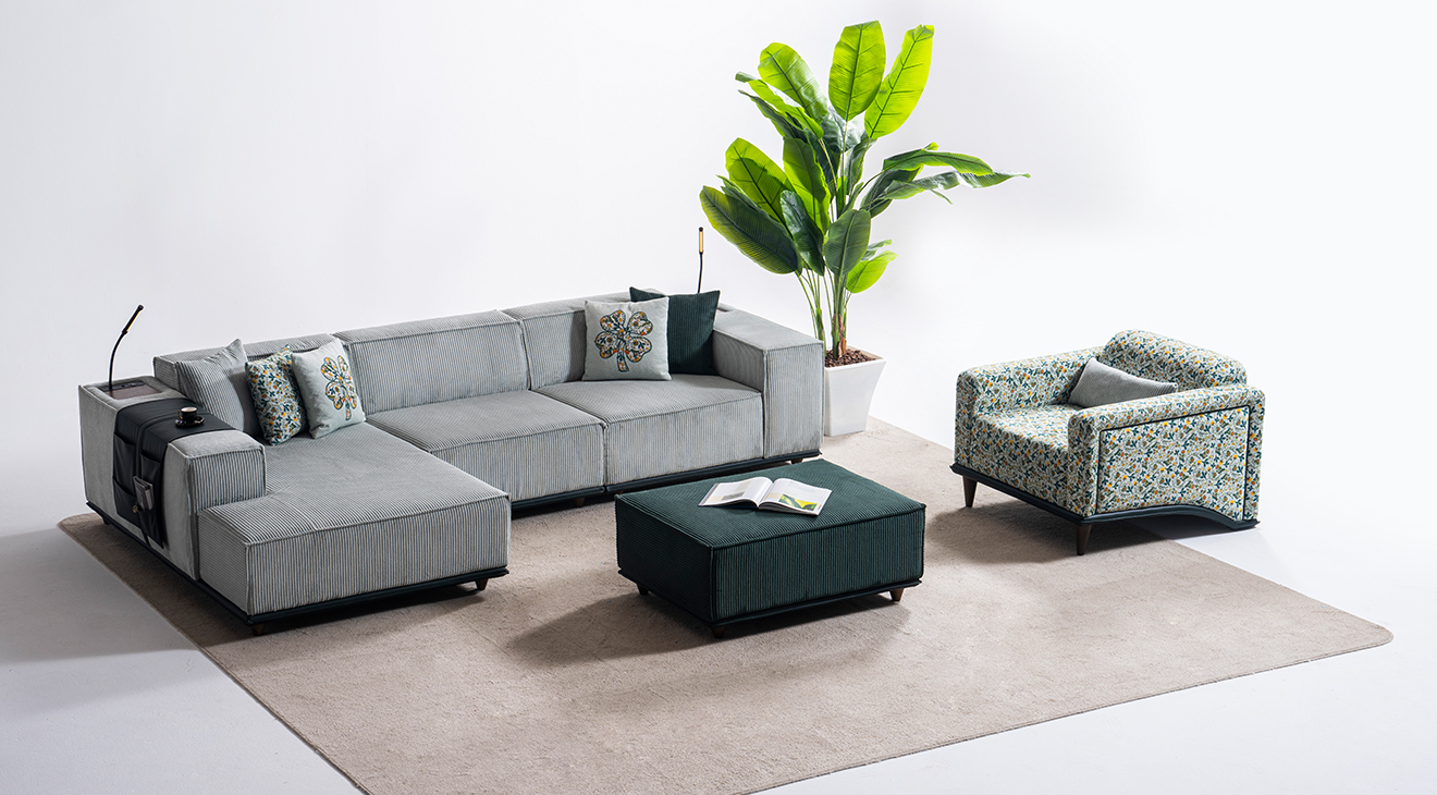 Puffy Relax Köşe Koltuk Takımı Köşe Koltuk