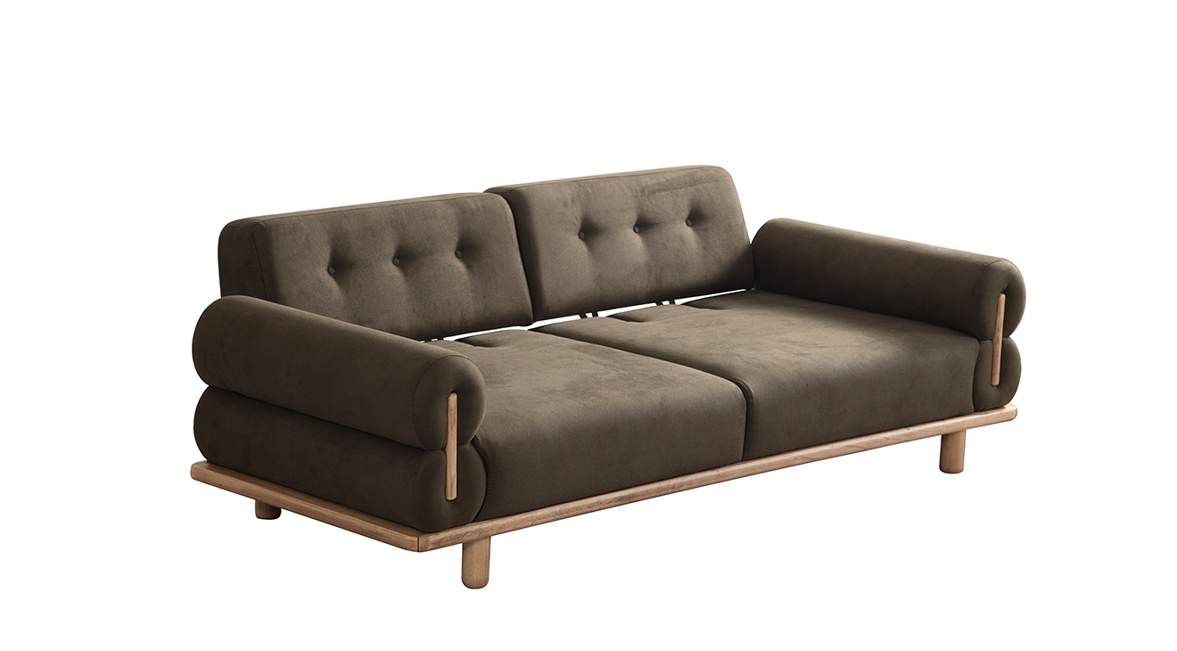 Bohem Yataklı Ahşap Ayaklı Koltuk Takımı Yataklı Koltuk Takımları