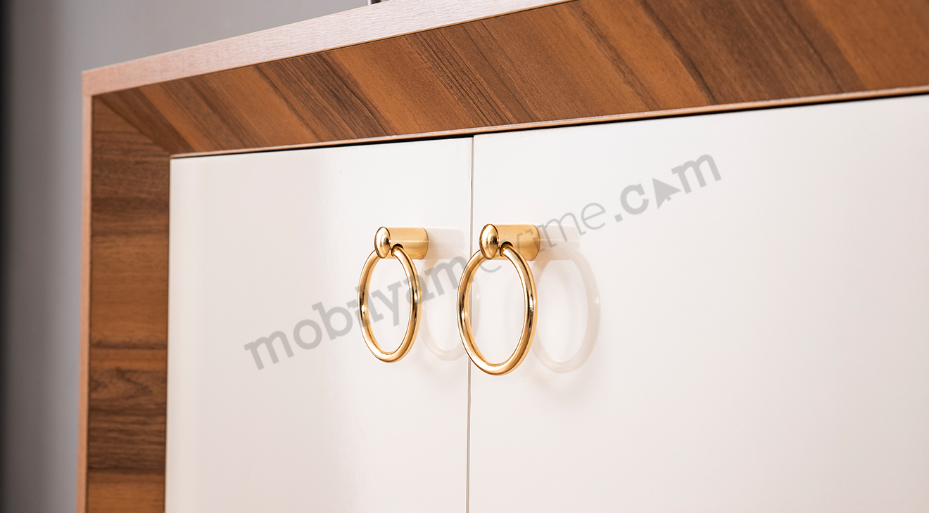 Nisan Ceviz Beyaz Yemek Odası Takımı Yemek Odası