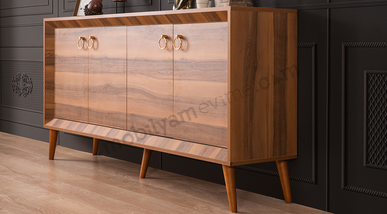 Pera Ceviz Yemek Odası Takımı Yemek Odası