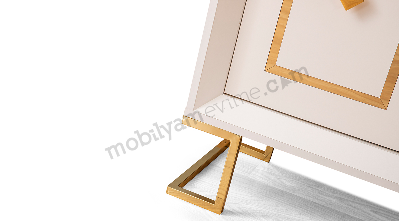 Berrak Gold Metal Ayaklı Yemek Odası Takımı Yemek Odası