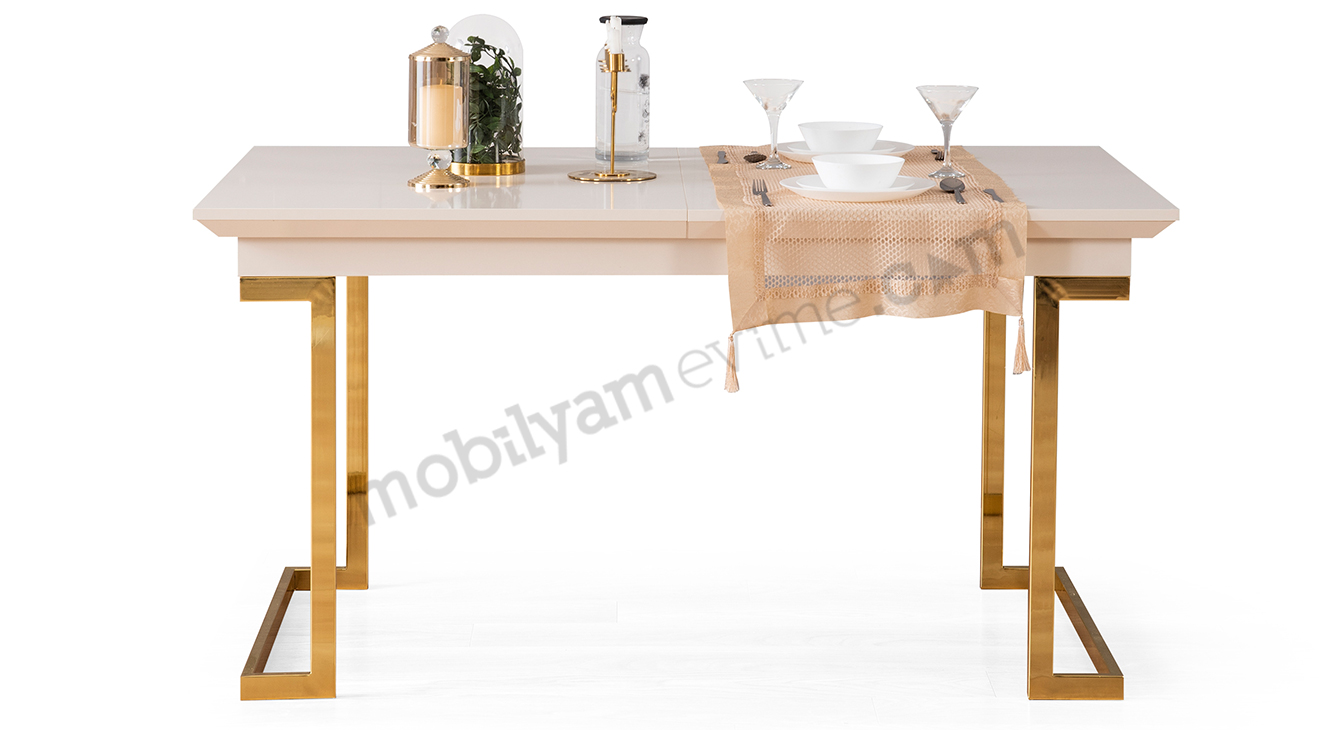 Berrak Gold Metal Ayaklı Yemek Odası Takımı Yemek Odası