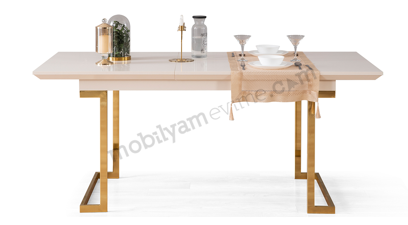 Berrak Gold Metal Ayaklı Yemek Odası Takımı Yemek Odası
