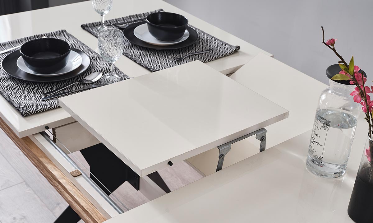 Elize Metal Ayaklı Yemek Masası Masalar