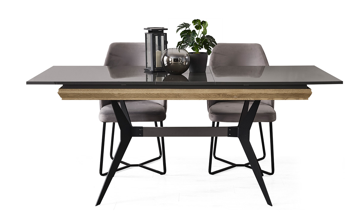 Grand Ahşap Metal Ayaklı Yemek Masası Masalar