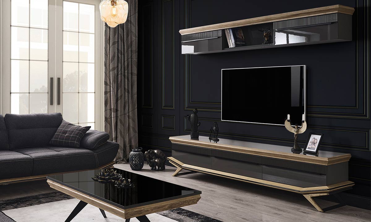 Grand Ahşap Ayaklı Tv Ünitesi TV Ünitesi