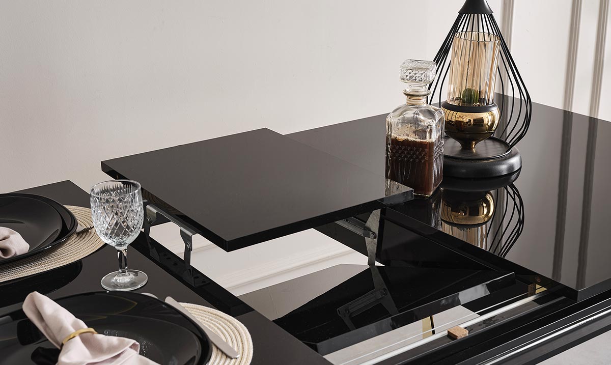 Masarati Gold Metal Ayaklı Yemek Odası Takımı Masalar