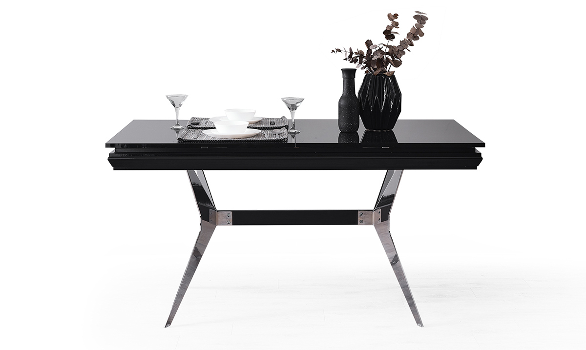 Masarati Gümüş Metal Ayaklı Yemek Odası Takımı Yemek Masası