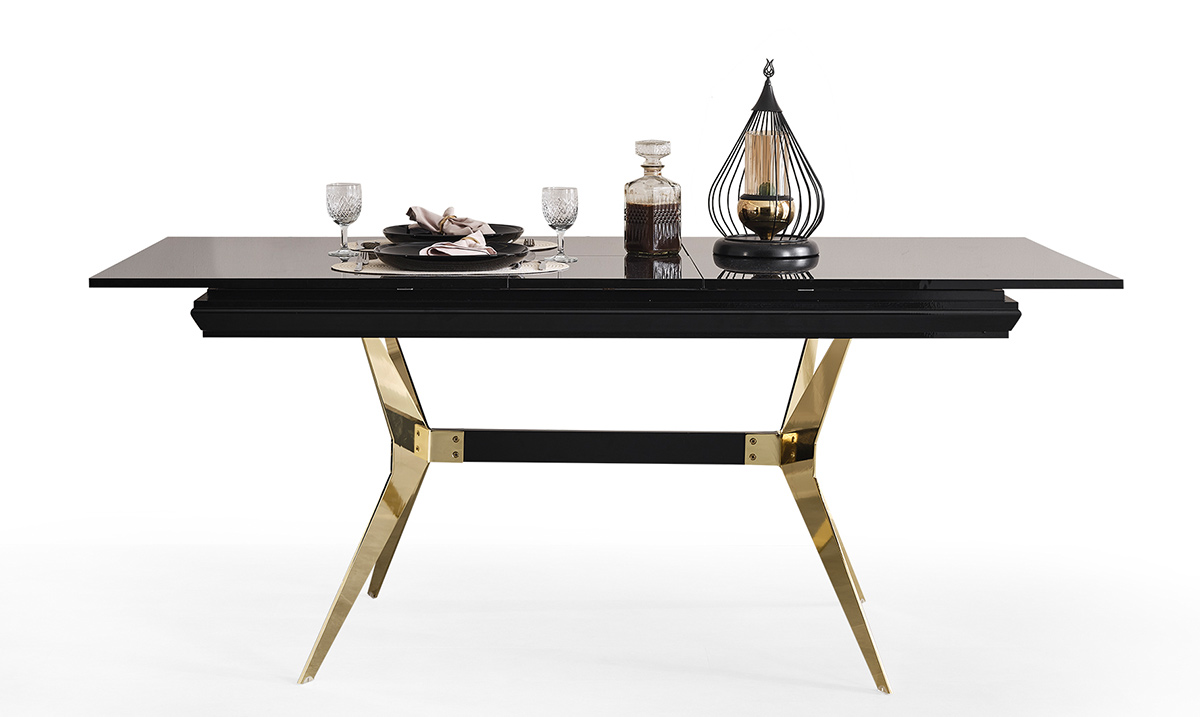 Masarati Gold Metal Ayaklı Yemek Masası Masalar