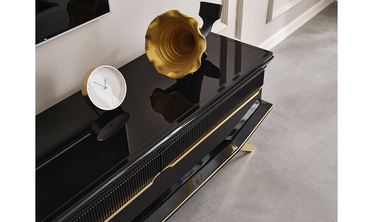 Masarati Gold Metal Ayaklı Tv Ünitesi TV Ünitesi