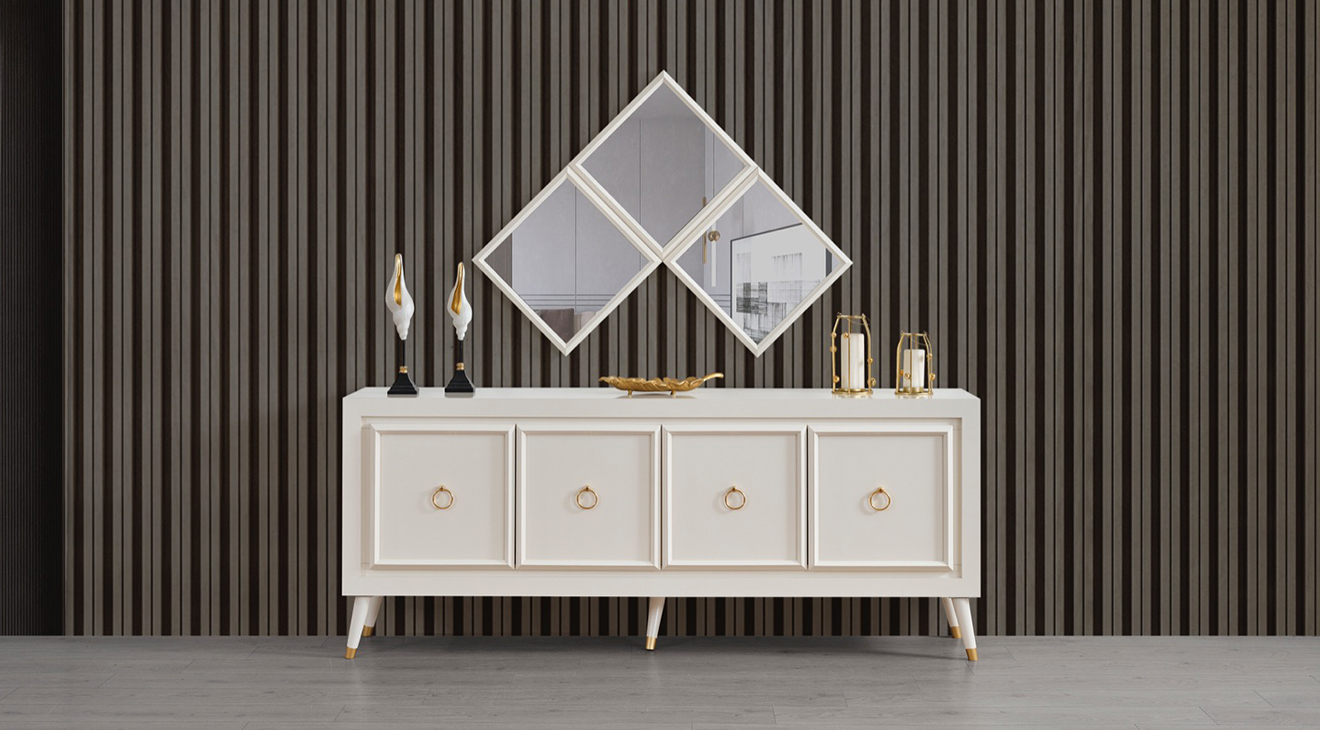 Lisa Ahşap Ayaklı Yemek Odası Takımı Yemek Odası