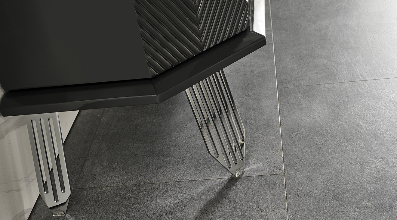 Madrid Gümüş Metal Ayaklı Tv Ünitesi TV Ünitesi