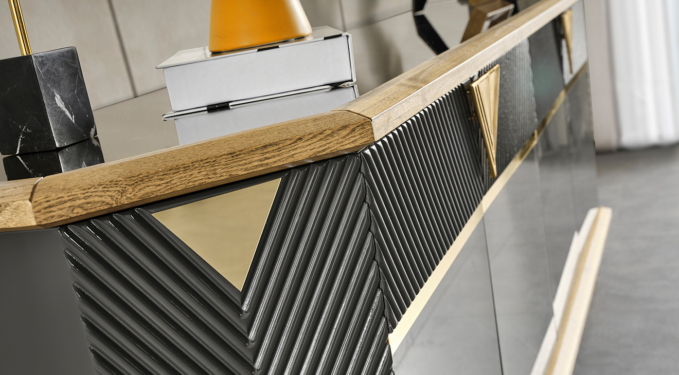 Marsilya Gold Metal Ayaklı Yemek Odası Takımı Yemek Odası