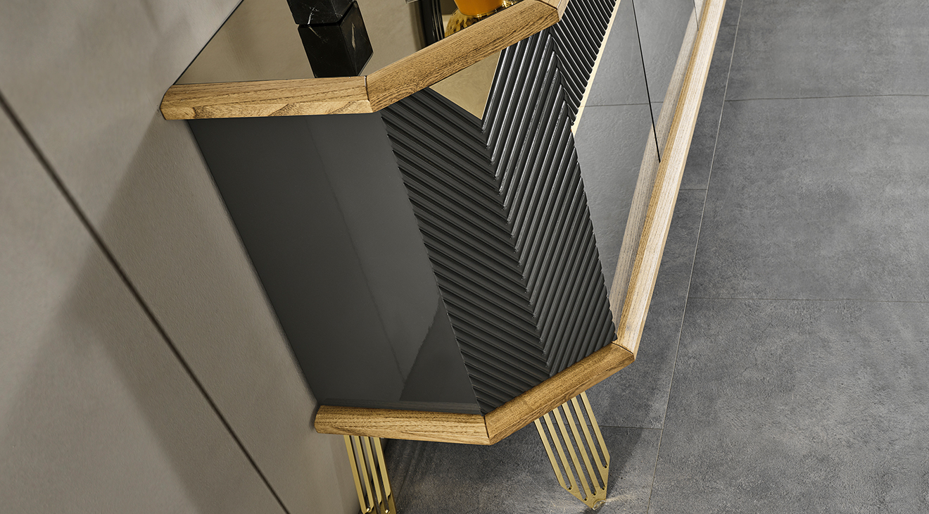 Marsilya Gold Metal Ayaklı Yemek Odası Takımı Yemek Odası