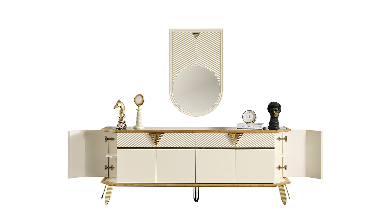 Milano Gold Metal Ayaklı Yemek Odası Takımı Yemek Odası