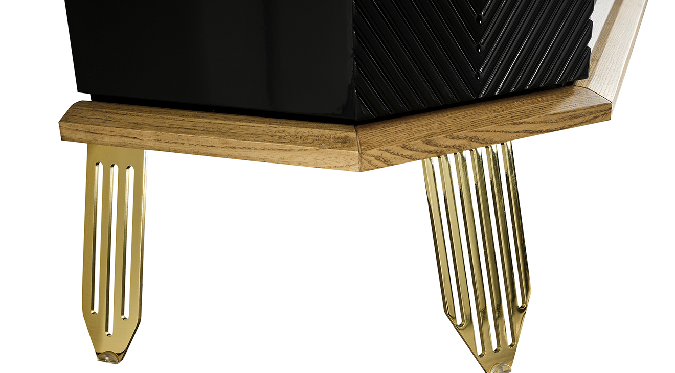 Porto Gold Metal Ayaklı Tv Ünitesi TV Ünitesi