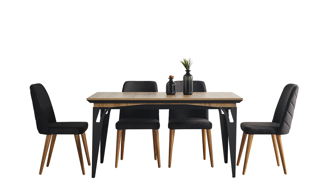Ada Ceviz Modern Yemek Odası Takımı Yemek Odası