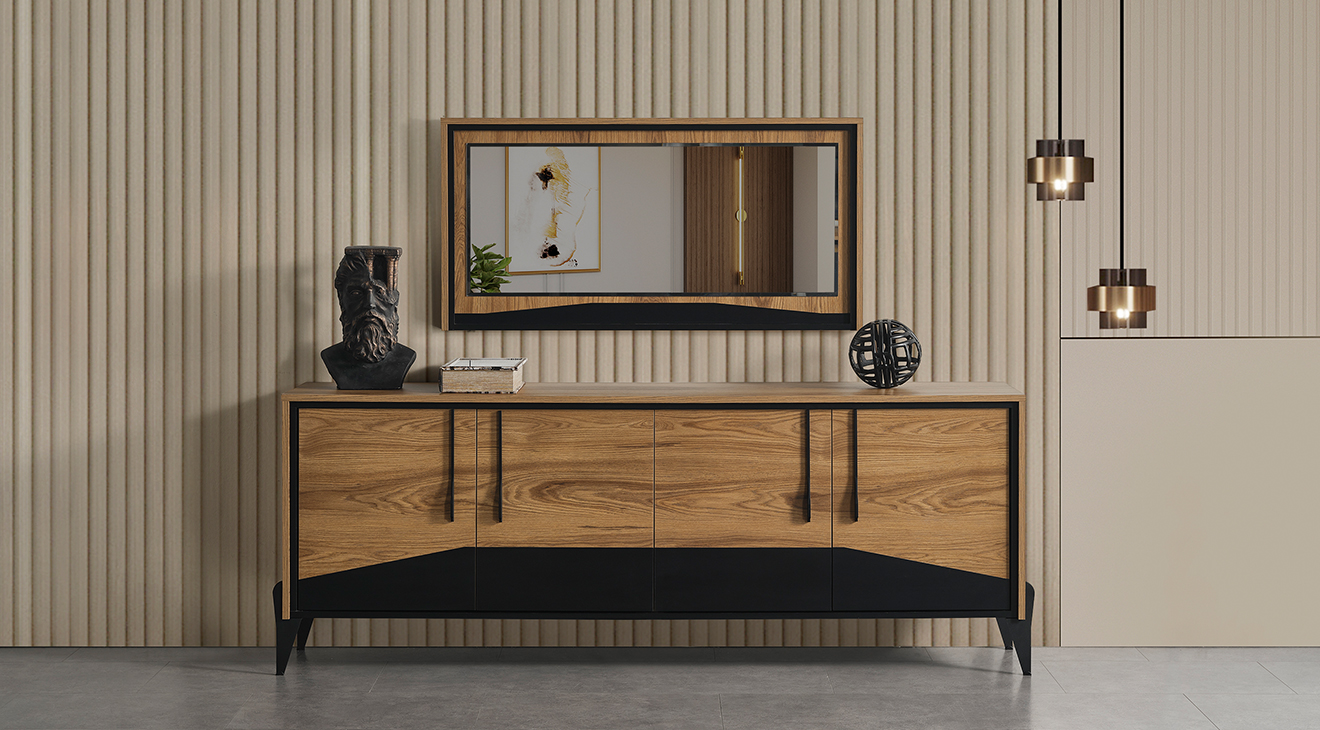 Ada Ceviz Modern Yemek Odası Takımı Yemek Odası