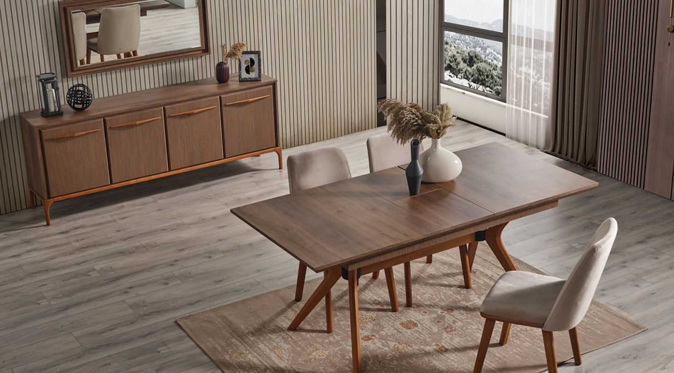 Hayal Ahşap Ayaklı Yemek Odası Takımı Yemek Odası