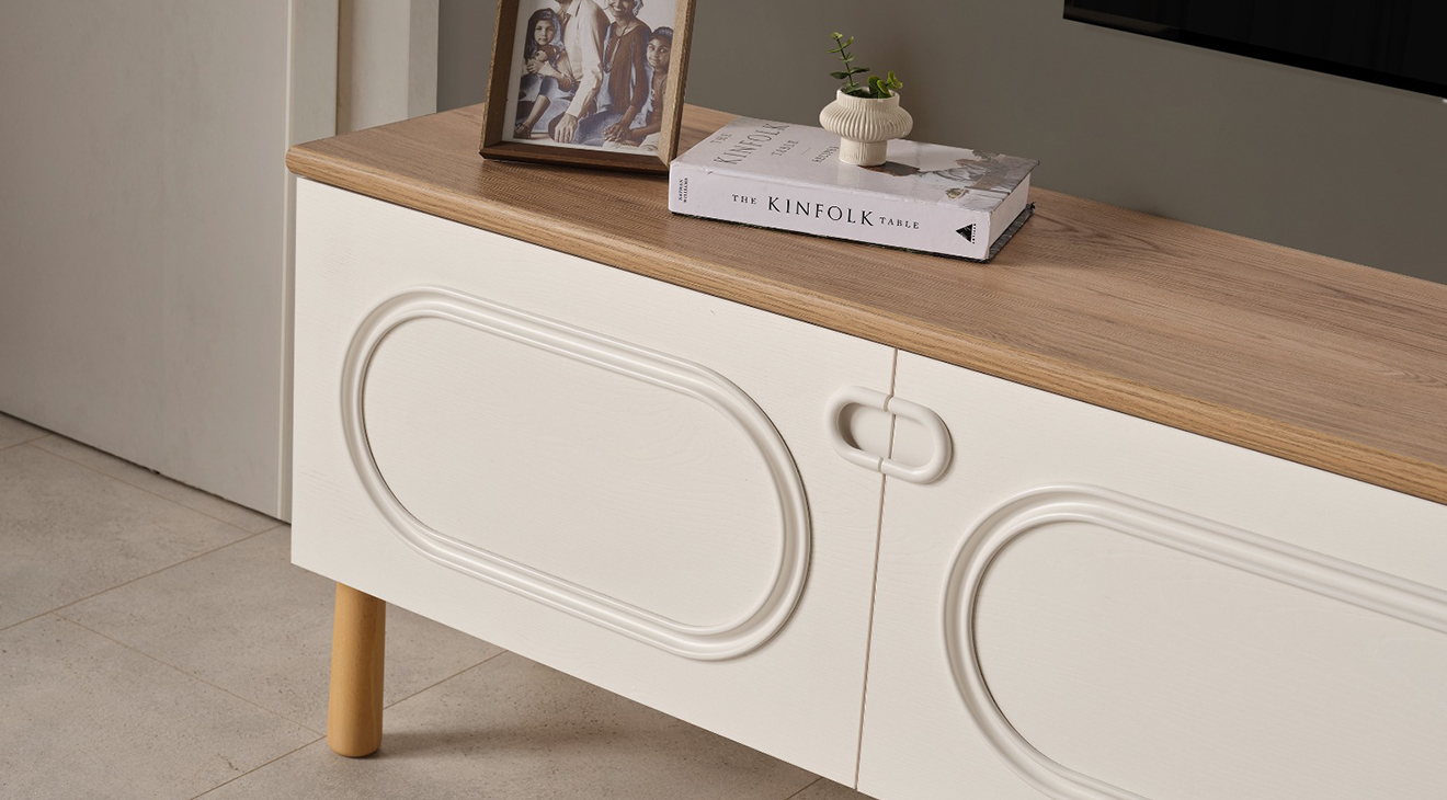 Derin Ahşap Ayaklı Tv Ünitesi TV Ünitesi