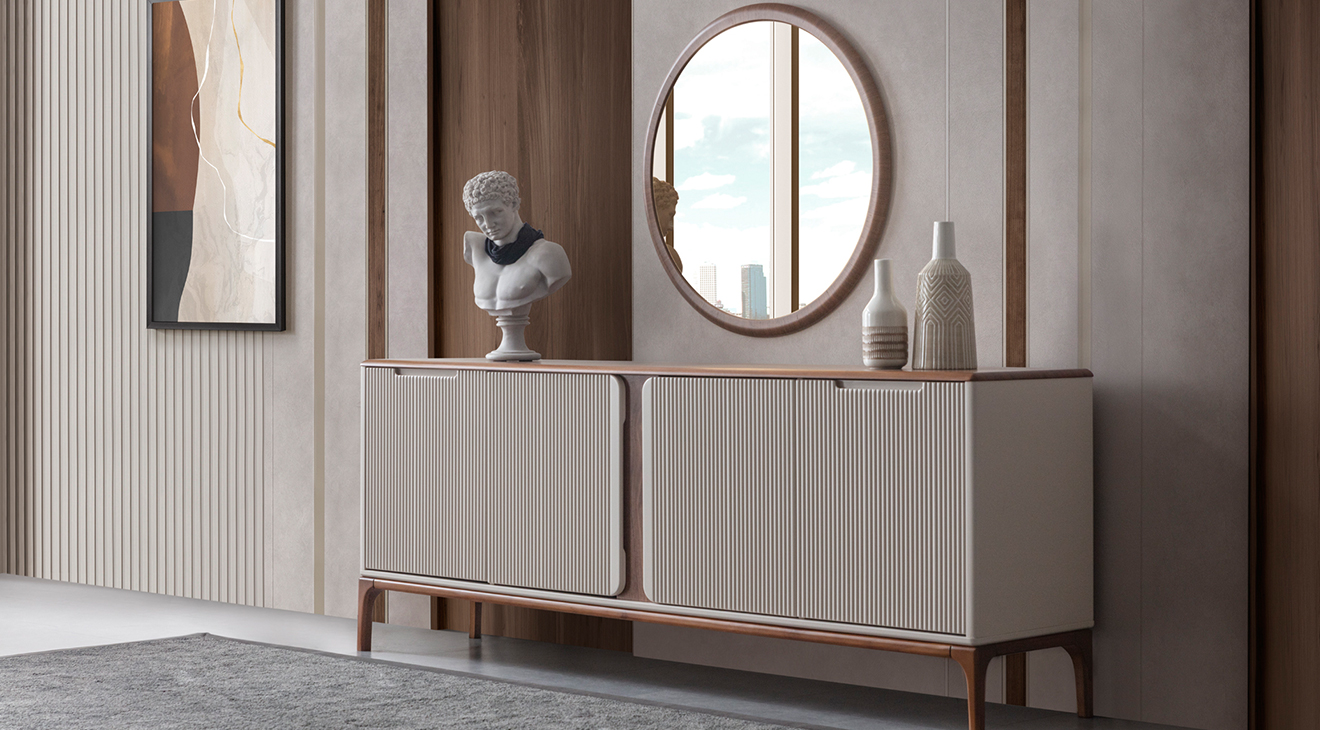 İnci Ahşap Ayaklı Yemek Odası Takımı Yemek Odası