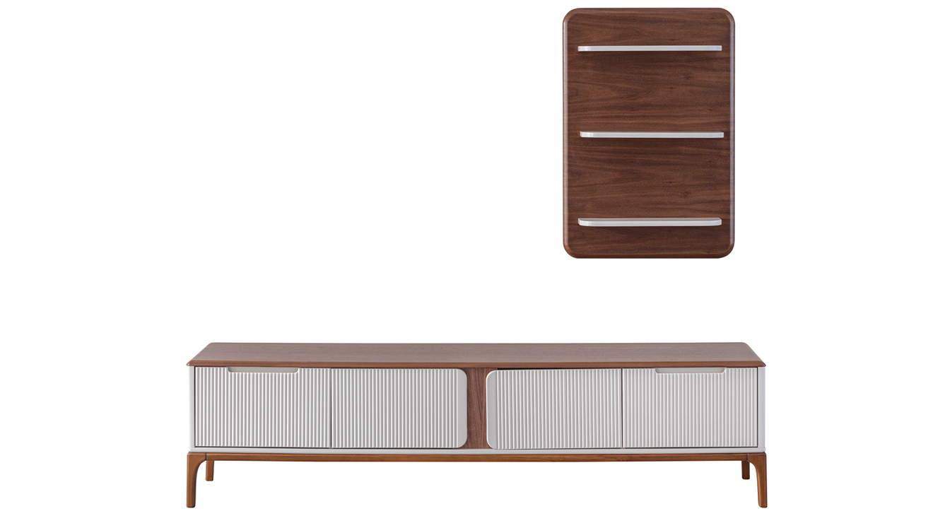 İnci Ahşap Ayaklı Modern Tv Ünitesi TV Ünitesi