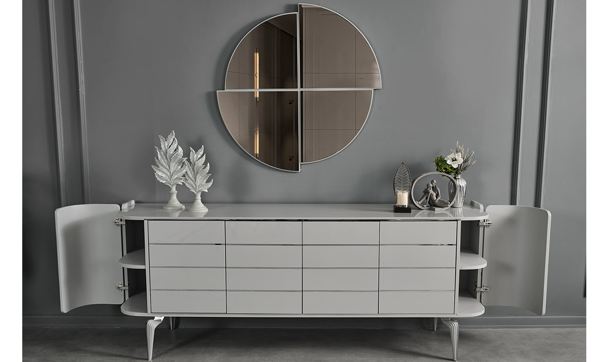 Karya Sis Grisi Yemek Odası Takımı Yemek Odası