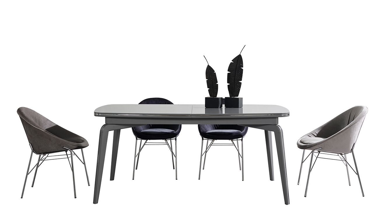 Karya Gri Yemek Odası Takımı Yemek Odası