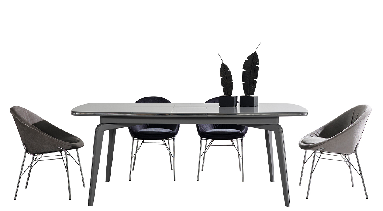 Karya Gri Yemek Odası Takımı Yemek Odası